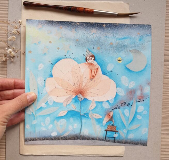 Art Print ''The Blue Song'' 20x20 - Image 2
