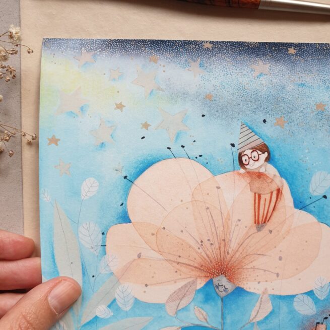 Art Print ''The Blue Song'' 20x20 - Image 3