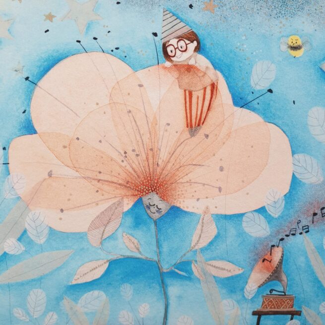 Art Print ''The Blue Song'' 20x20 - Image 5