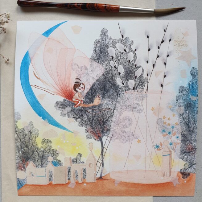 Umetniška grafika ''Metulj'' 20x20 - Image 6