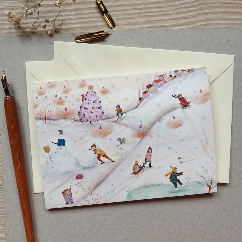 Greeting card The Winter Joy