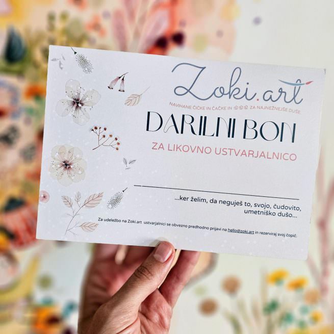 Darilni bon za likovno ustvarjalnico