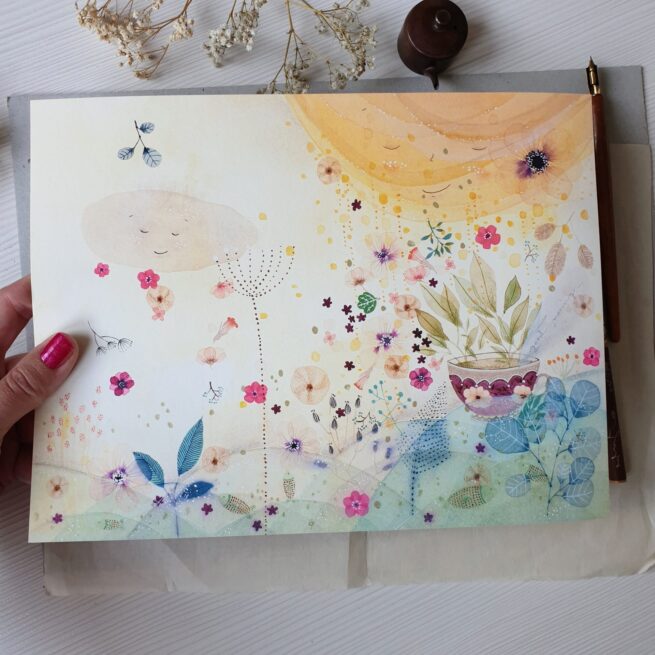 Art Print ”The Sun” A4 - Image 2