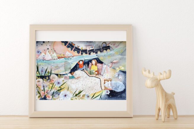 Art Print ”This is my world” A3