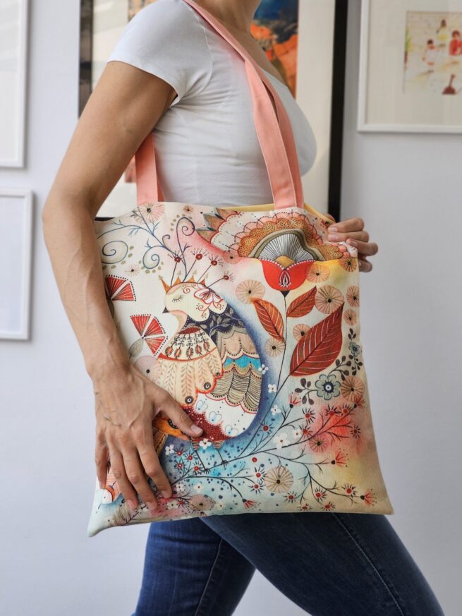 Tote Bag ''Boho Bird''