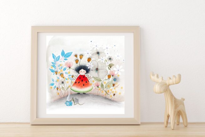 Art Print ''Watermelon'' 23x23