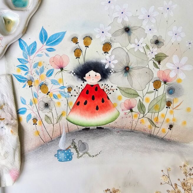 Art Print ''Watermelon'' 23x23 - Image 2