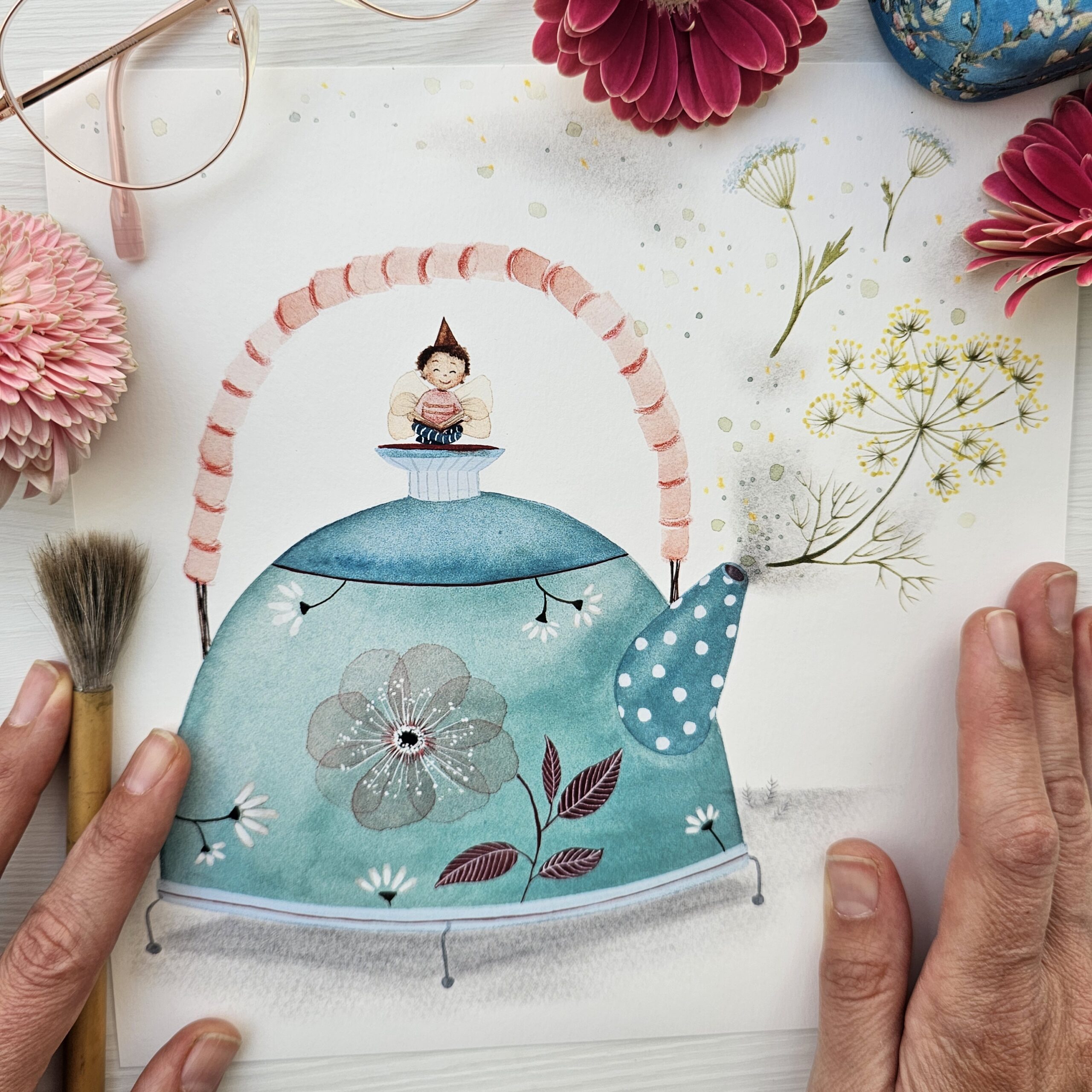 Umetniška grafika ”Februar” 23×23 - slika 3