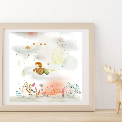 Umetniška grafika ”Vdih” 23×23
