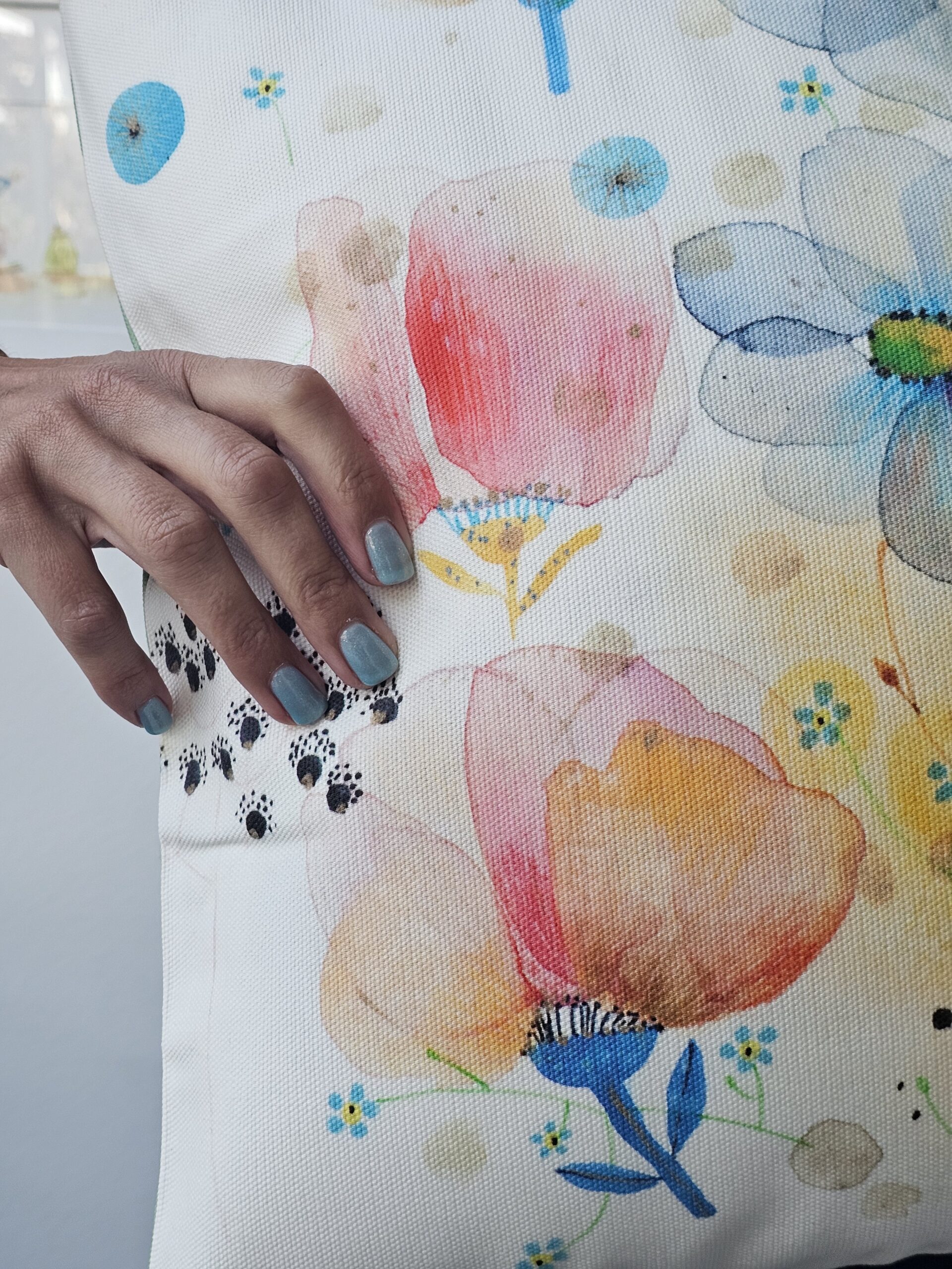 Canvas Tote "Rože Nina" - Image 3