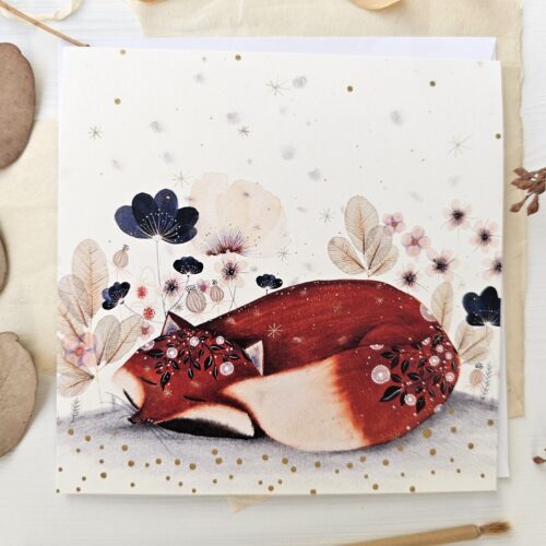 Greeting Card "Sleeping Fox"