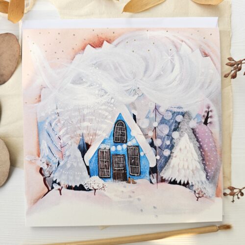 Greeting Card "Apricot Winter"