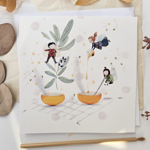 Greeting Card "Sage and Honey"